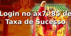 Login no ax7: 85% de Taxa de Sucesso 📊